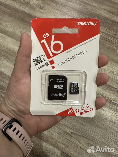 Карта памяти MicroSD 16 gb