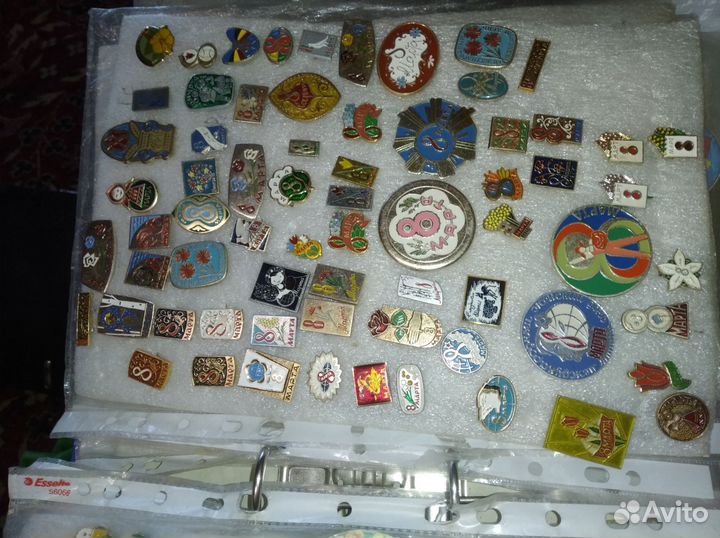 Значки СССР.8 марта.олимпиада