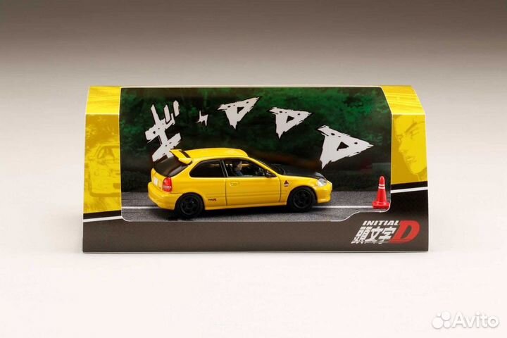Коллекционная машинка 1:64 Civic из Initial D