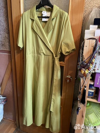 Летнее платье 100% хлопок Россия 54р