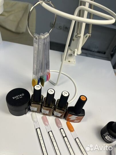 Новые базы,гель,гель лак, подставка