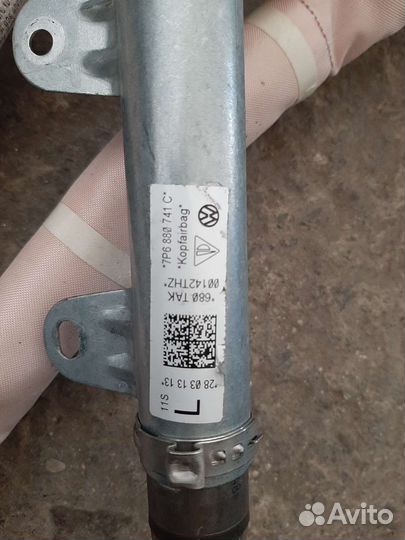 Подушка безопасности шторка левая VW Touareg NF