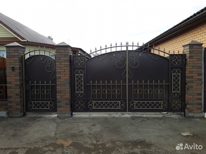 Кованые ворота от производителя под ключ