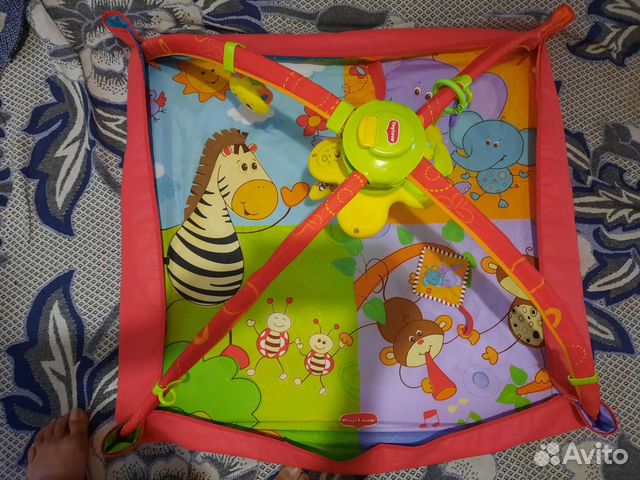 Развивающий коврик tiny love разноцветное сафари