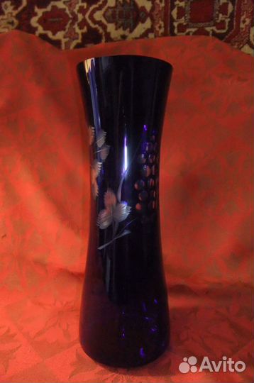 Вазы цветное стекло СССР
