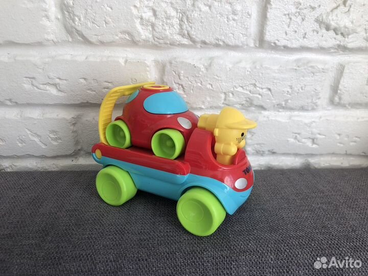 Паровозик Baby Go, машинка и сортер яйца Tomy