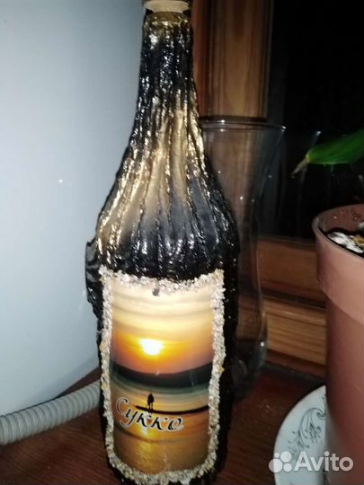 Подарочная бутылка с моря-поделка-отличный подарок