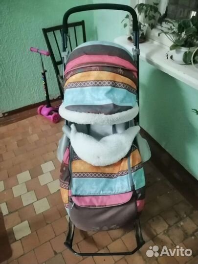 Санки коляска ника 7-3