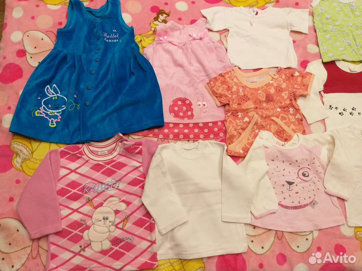Вещи пакетом на девочку 80-92см