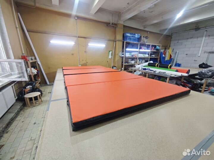 Складной гимнастический мат 200-200-10 см