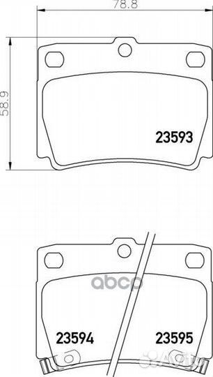 Колодки тормозные дисковые зад (PF-3391) NP