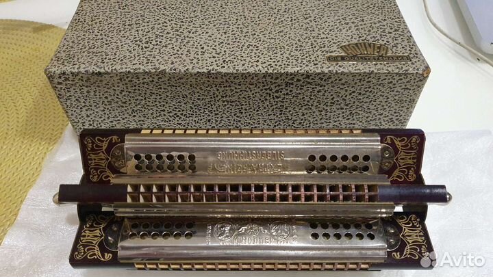Губная гармошка концертная hohner 40 годы