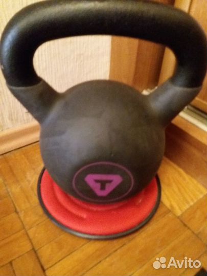 Гиря 24 кг Torneo, утяжелители для рук и ног 6 кг