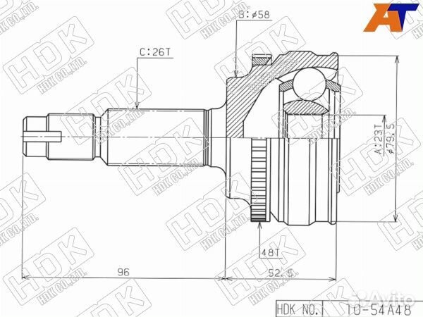 Шрус привода toyota nadia