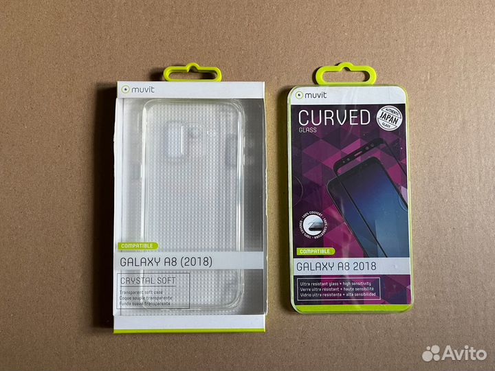 Чехол и защитное стекло для Samsung Galaxy A8