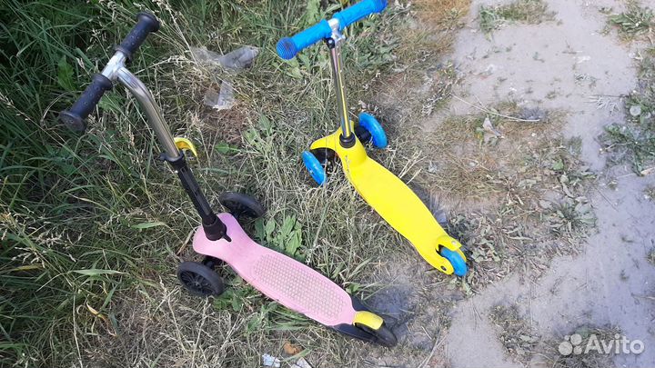 Самокат детский б/у трехколесный исправный хороший