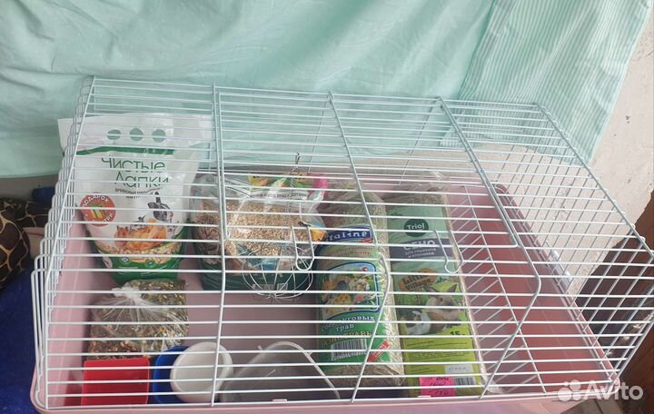 Клетка для грызунов для кролика/хорька/шиншилы