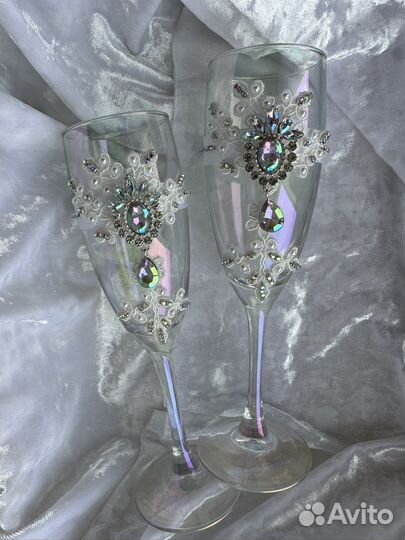 Свадебный набор, бокалы, очаг