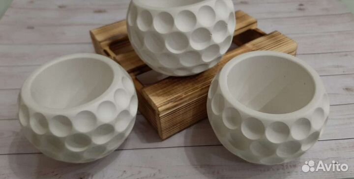 Вазочки из гипса