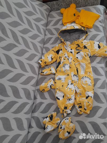 Детский демисезонный комбинезон 68 74