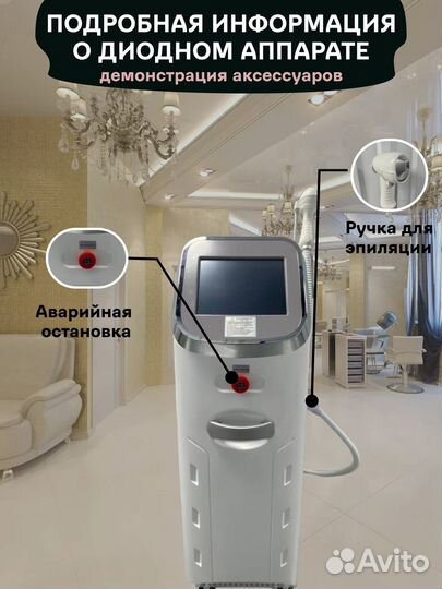 Диодный лазер 808 нм для эпиляции в кредит