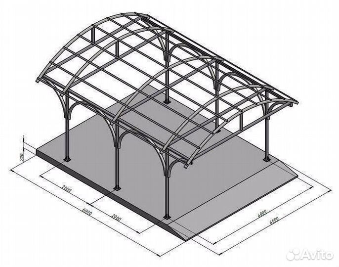 Арочный навес