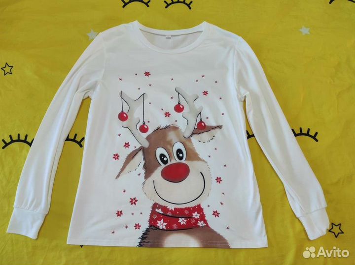 Пижамы новогодние family look