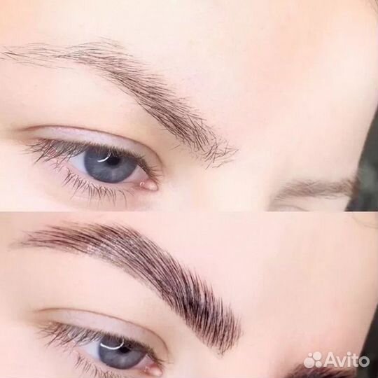 Оформление бровей, долговременная укладка