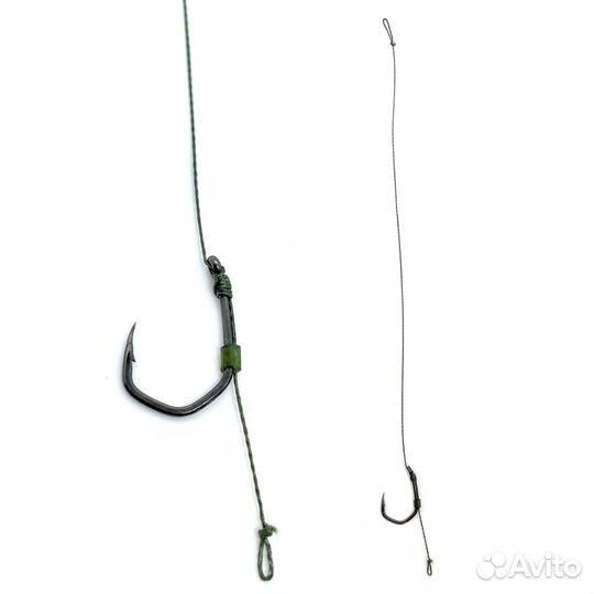 Поводок карповый с волосяной оснасткой CarpHunter