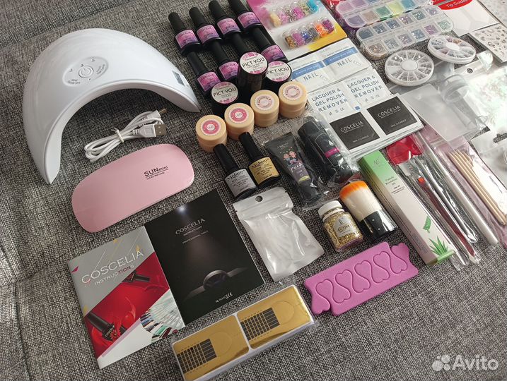 Набор для маникюра и наращивания ногтей Nail box