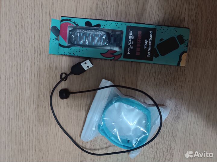 Xiaomi mi band 5 - темно-синий ремешок металл