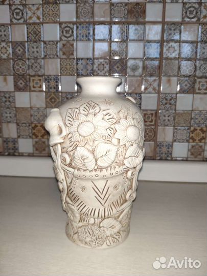 Ваза для цветов в деревенском стиле