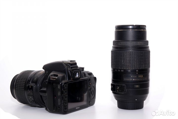Фотоаппарат nikon d 3100 с объективом 55-300