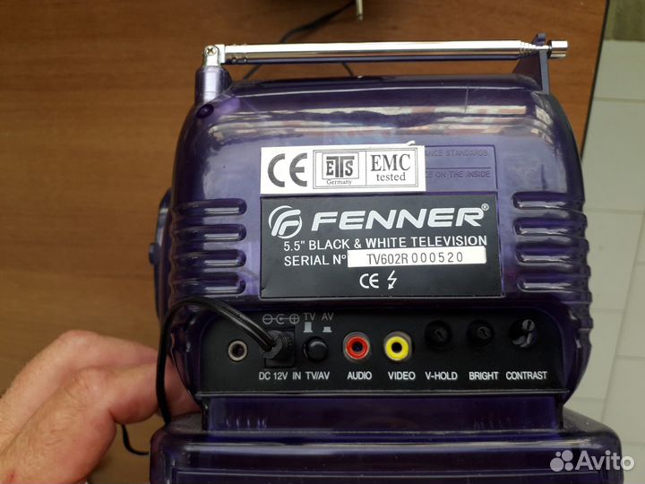 Радиоприемник-Телевизор винтаж fenner 5,5''