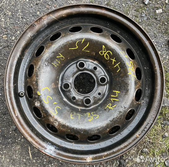 Диск штампованный R14 4x98