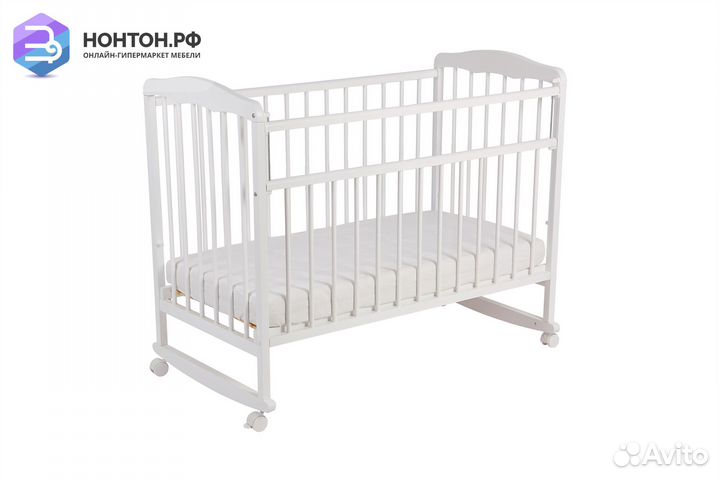 Кроватка детская Алиса белая