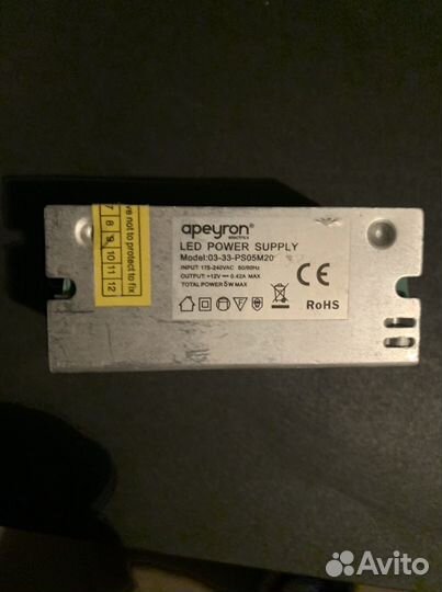 Блок питания для светодиодной ленты