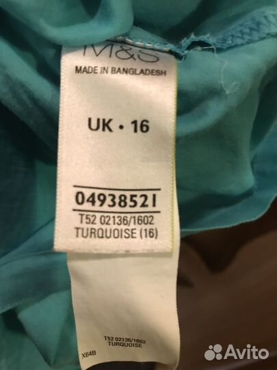 Туники блузка M&S H&M хлопок лён 16 18 UK L XL