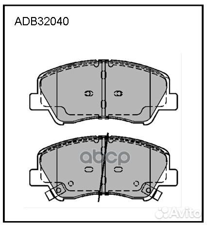 Колодки тормозные дисковые heavy duty перед