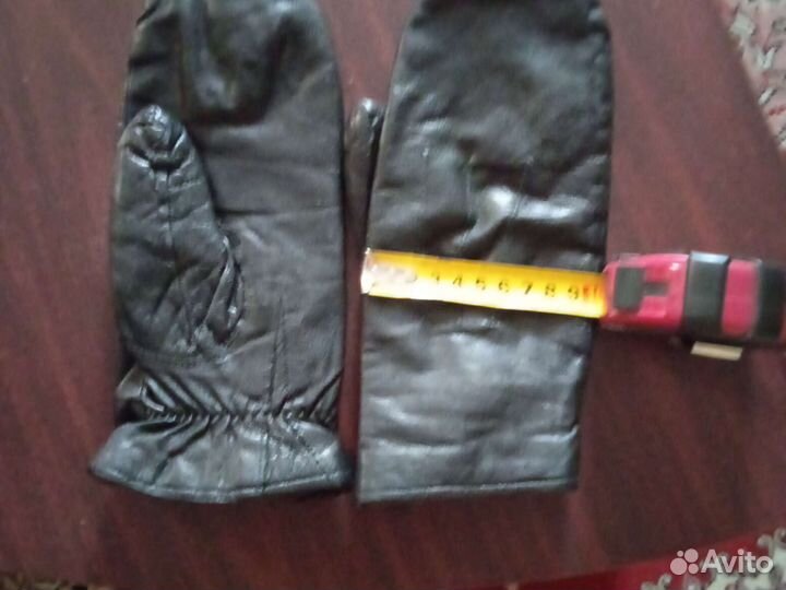 Перчатки натуральная кожа утеплённые
