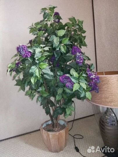 Искусственные растения в горшках