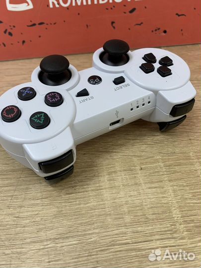Джойстик DualShock PS3 черный/белый