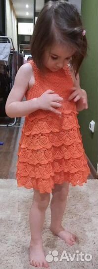 Сарафан для девочки крючком