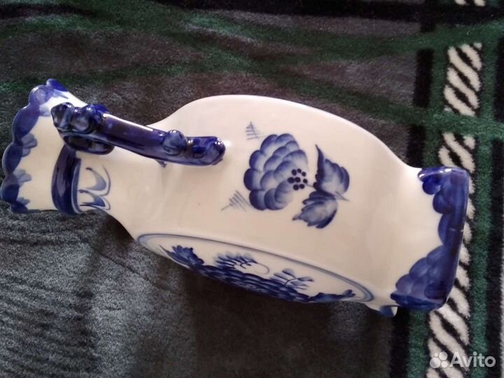 Ваза для цветов гжель