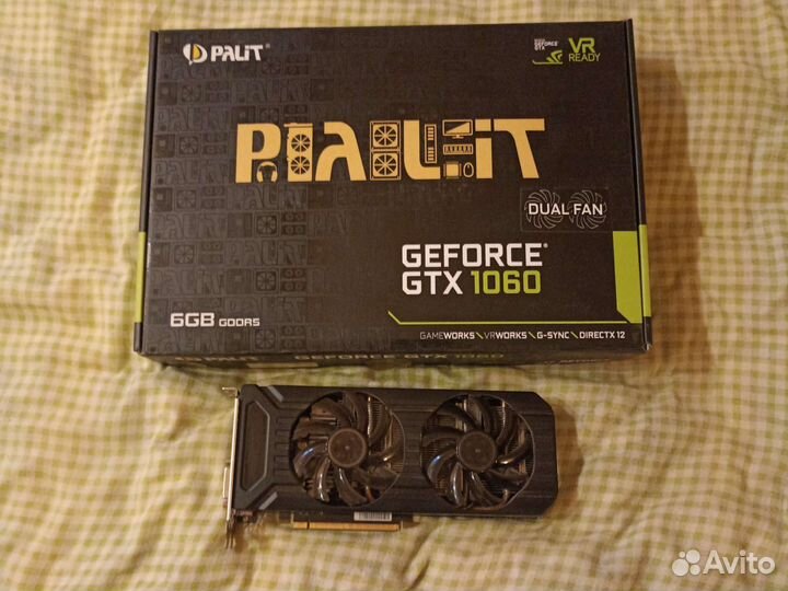 Видеокарта gtx 1060 6gb palit dual