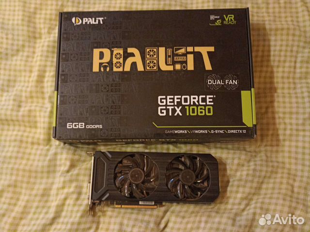 Видеокарта gtx 1060 6gb palit dual