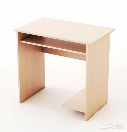 Стол компьютерный Малый упрощённый (Беленый дуб)