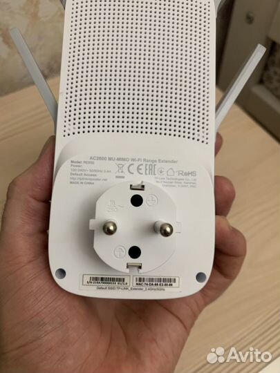 Wi-Fi усилитель TP-Link RE650 (репитер) AC2600