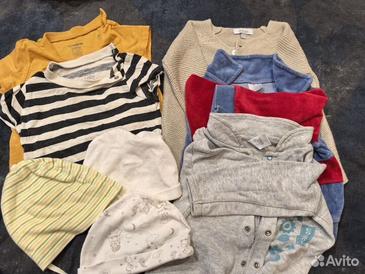 Пакет вещей 56 62 68 мальчик бренды