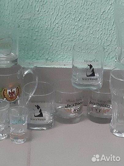 Кружки и бокалы для пива, шоты и стаканы для виски
